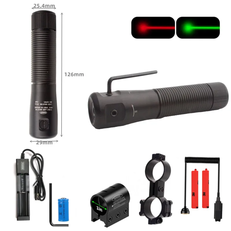 

Red Dot Laser Sight fit for Picatinny Rail for Adjustable Red Green Laser Sight With Pressure Switch