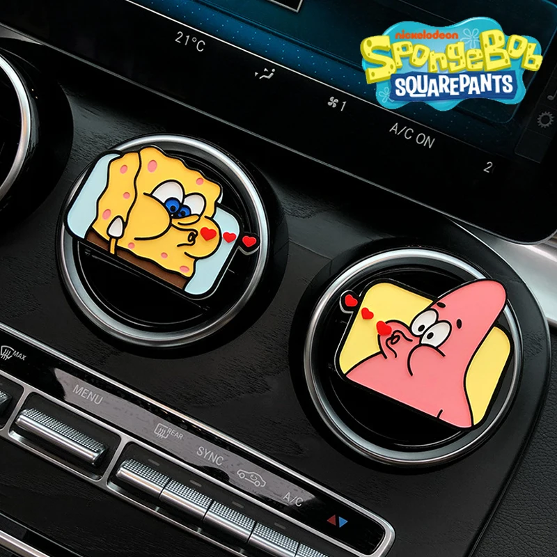 SpongeBob Patrick Star Car Fragrance profumo Clip Aroma d\'aria decorazione per auto Cute Air Fresher decorazione accessori diffusore di oli