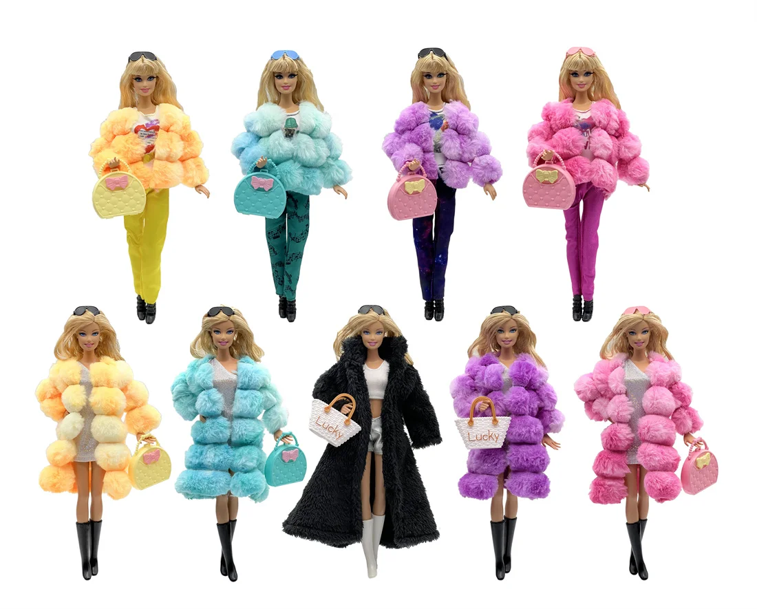 1 Set Doll Clothes Fashion Uniforms Cool Super Model Sweater Suit+Shoes for 11.5 Inch 30cm Doll Kids or Birthday Gift