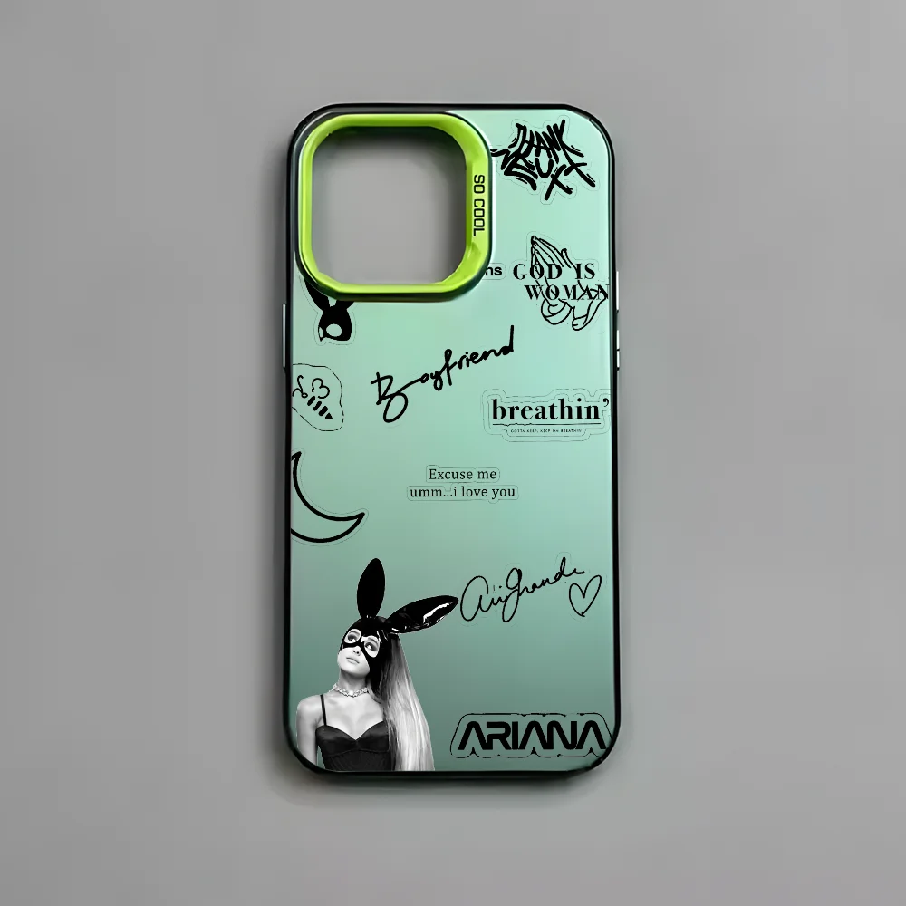 حافظة هاتف Singer A-Arianas G-Grande ممن لهم Reno14 Reno13 Reno12 Reno11 Reno10 Reno8 7 6 5 Z F T Pro Plus 4G 5G غطاء خلفي غير لامع