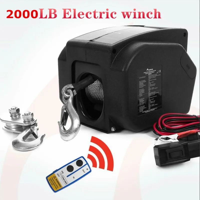 

12V 2000 lbs 3500 LB wireless Electric winch for marine use