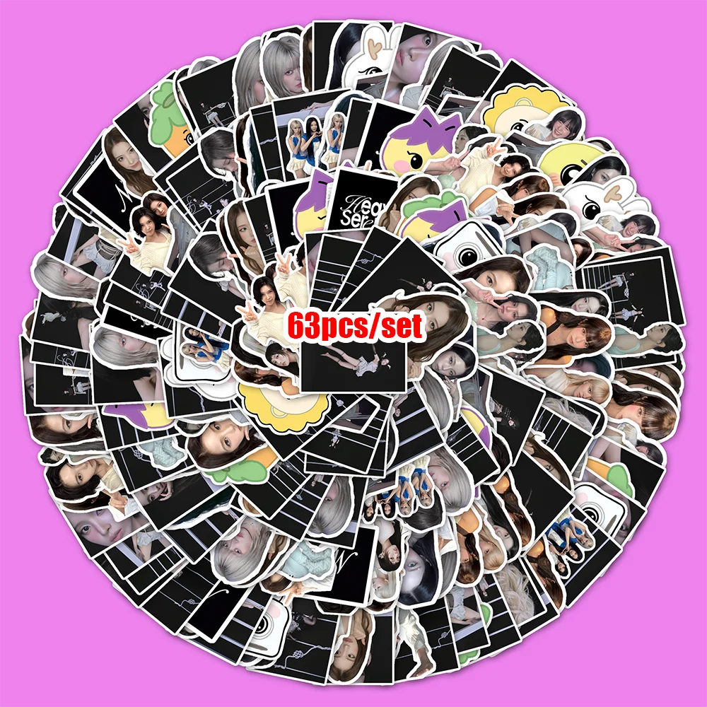 Mixed Fashion Character Sticker Pack Waterproof DIY Decals for Luggage Notebook Phone Case Album Decoration