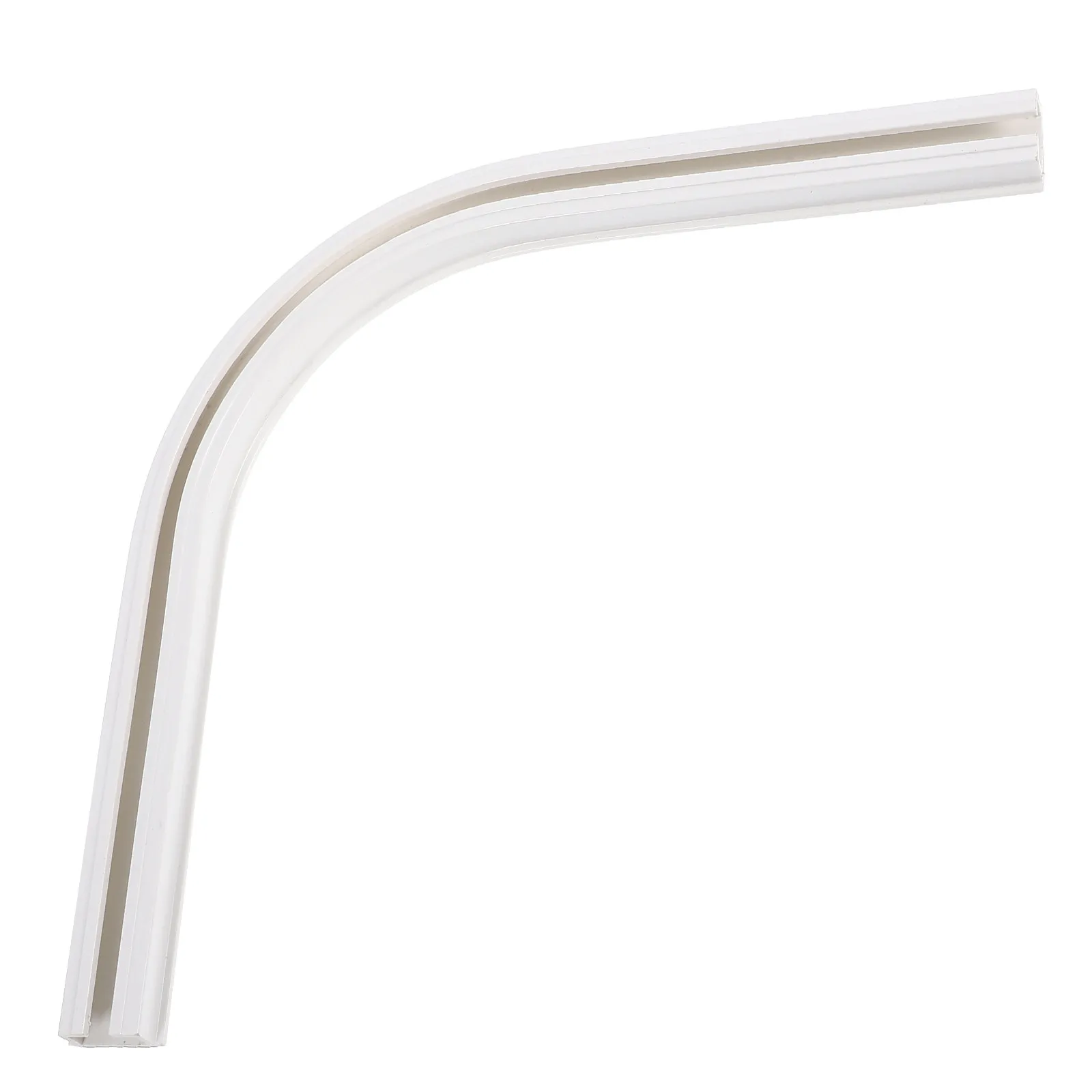 Ceiling Mounted Curtain Track with Adhesive Backing Silent Sliding Mechanism Corner Guide Rail Wall Mount Flexible Installation