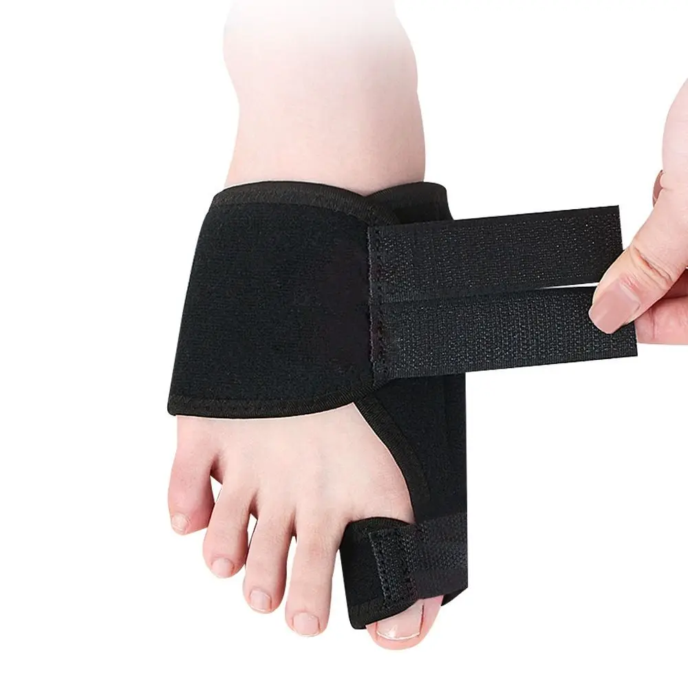 Reusable Velvet Cloth Sponge Bunion Corrector Black Adjustable Thumb Valgus Protector Orthopedic Pain Relief