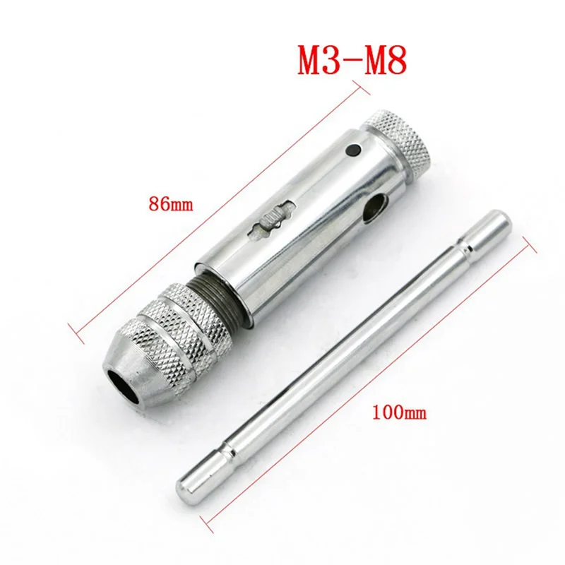 AC88-Adjustable Ratchet Hand Tap Wrench Tap Wrench M3-M8 With Forward And Reverse Wrench