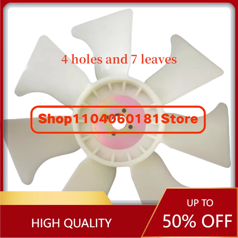 ใบพัดหม้อน้ำเครื่องยนต์ใหม่สำหรับรถขุด U20/U15 รุ่น D1105 แบบ 4 รู 10 ใบพัด อะไหล่ทดแทน
