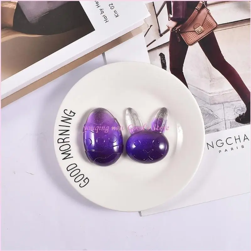 

57QA силиконовая форма с головой кролика, милая форма для головы животного, смоляная форма для ювелирных изделий, брелок, торт,