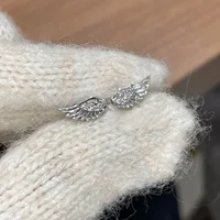 A Pair Vintage Couples Creative Angel Wings Stud Earrings Women Punk Studs Birthday Jewelry Gift 4