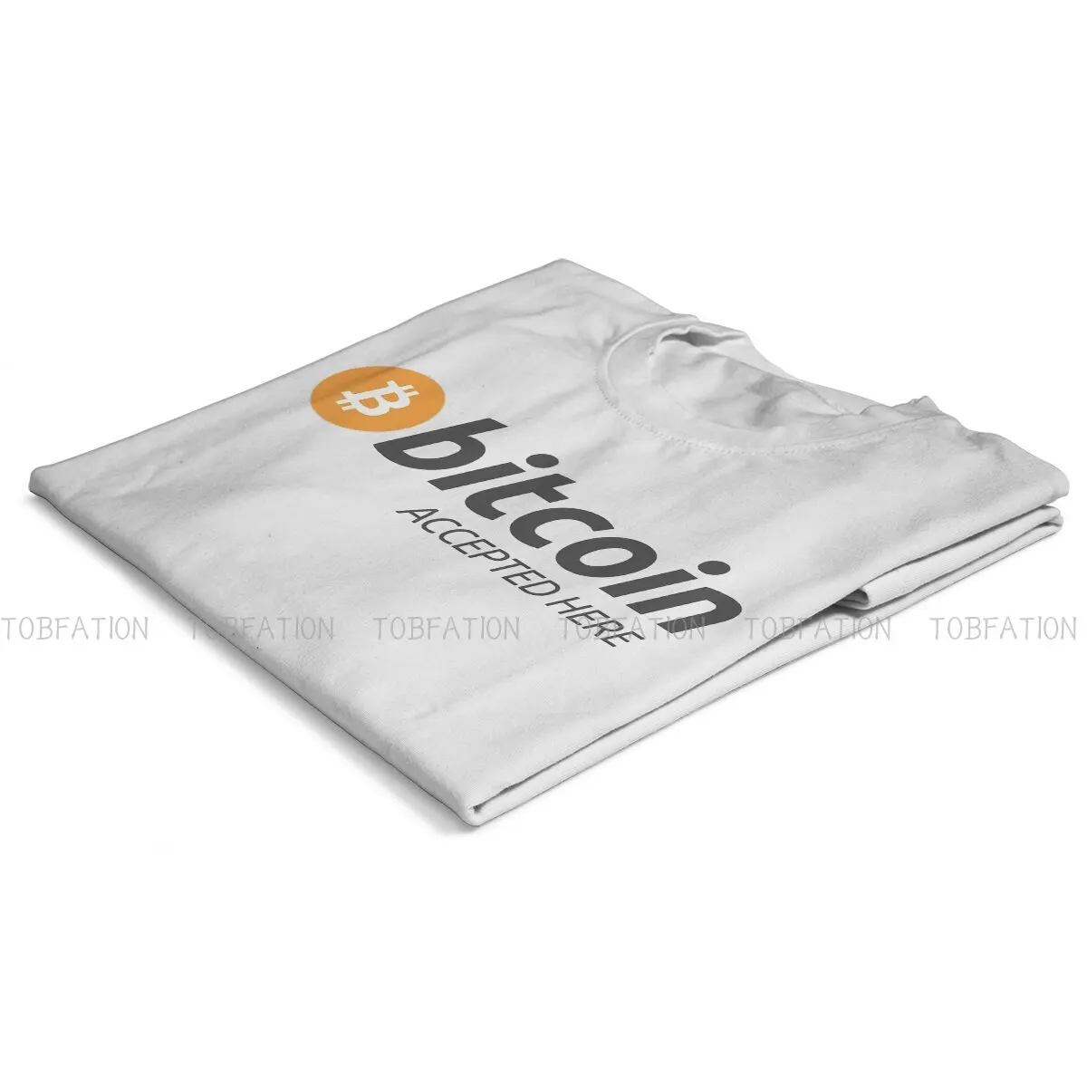 Bitcoin Cryptocurrency Miners Meme Newest TShirt for Men Accepted Here BTC Grey Polyester T Shirt Gift Clothes Tops 6XL