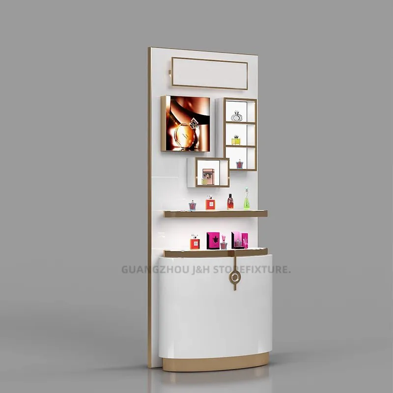 

Customized. Factory Wholesaler Customized Shopping Mall Standing tall Cosmetic Showcase Cosmetic Store Furniture Display Cabinet