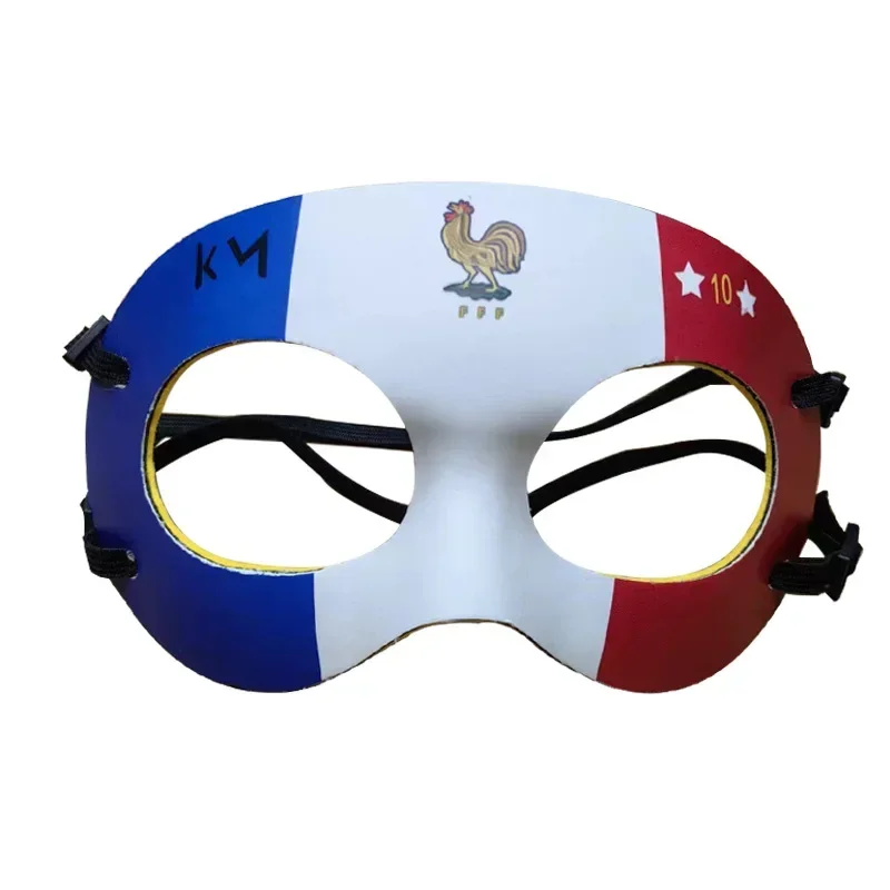 

K.M 10 Rooster Mask PVC Masks for Men The French Flag Sports Protective Football Stars With The Same Model Halloween Parties