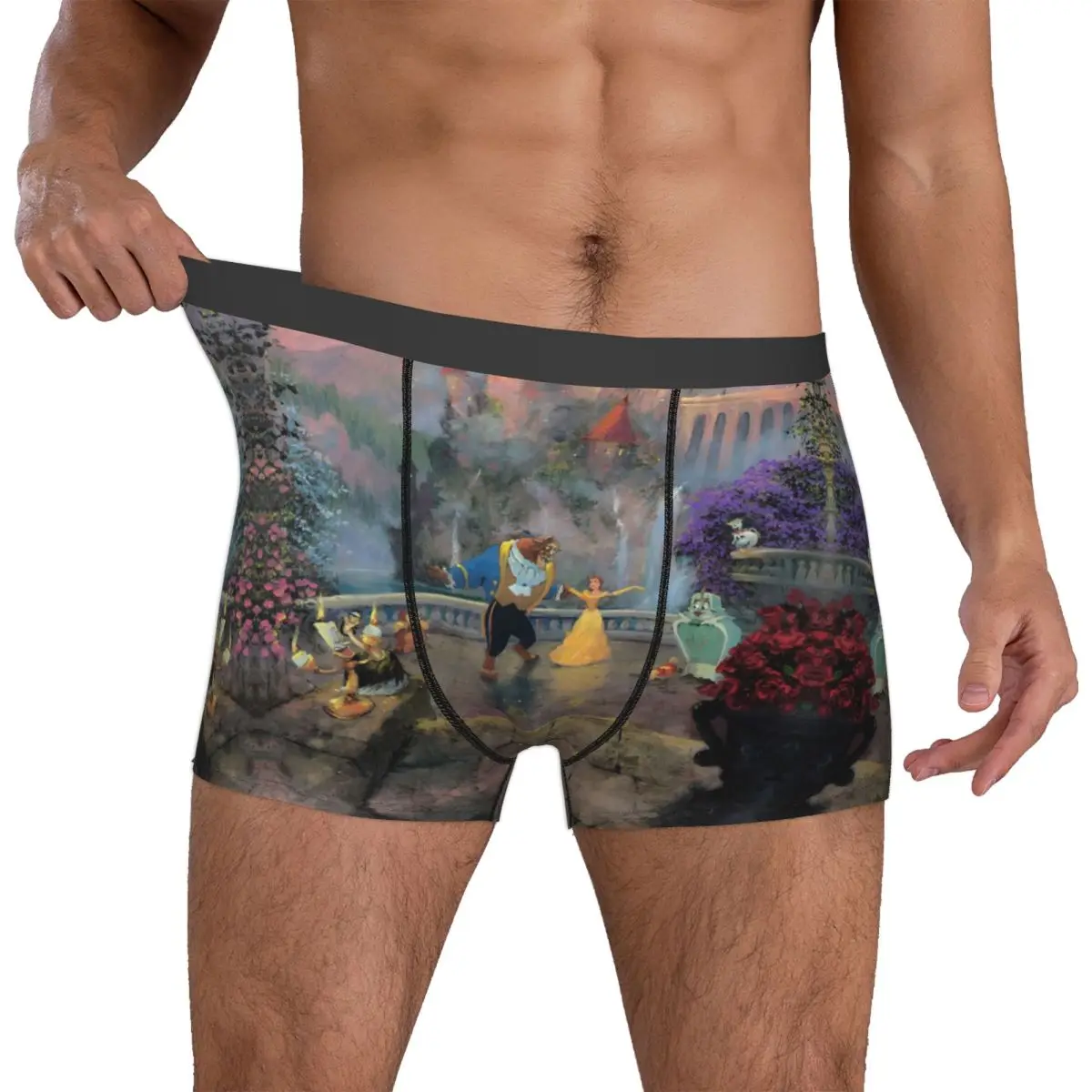 

Мужские трусы-боксеры Custom Beauties Anime Beastes, модные трусы Belle Beast, нижнее белье