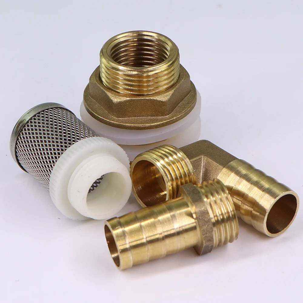 محول خزان مياه من الفولاذ المقاوم للصدأ ، وصلة معبد من النحاس الأصفر ، شاشة مرشح لري الحدائق وحوض السمك ، حوض أسماك الزينة ، 6-19 ،