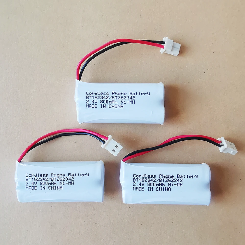 BT162342 BT262342 2.4v 800mah Cordless Phone Batteries Compatible with BT183342 BT283342 BT166342 BT266342 VTech CS6114 CS6419 C