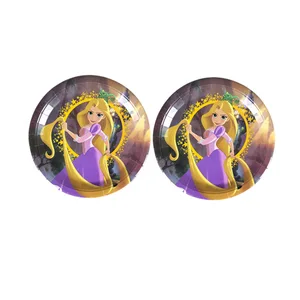 Prinzessin Rapunzel Tisch Utensilien Geburtstagsfeier Dekoration Dekoration Baby Baby Lagerung Banner Banner Ballon Ballon Ballon 10 Hauptverkäufe Rapunzels Geburtstagsfeier - №8