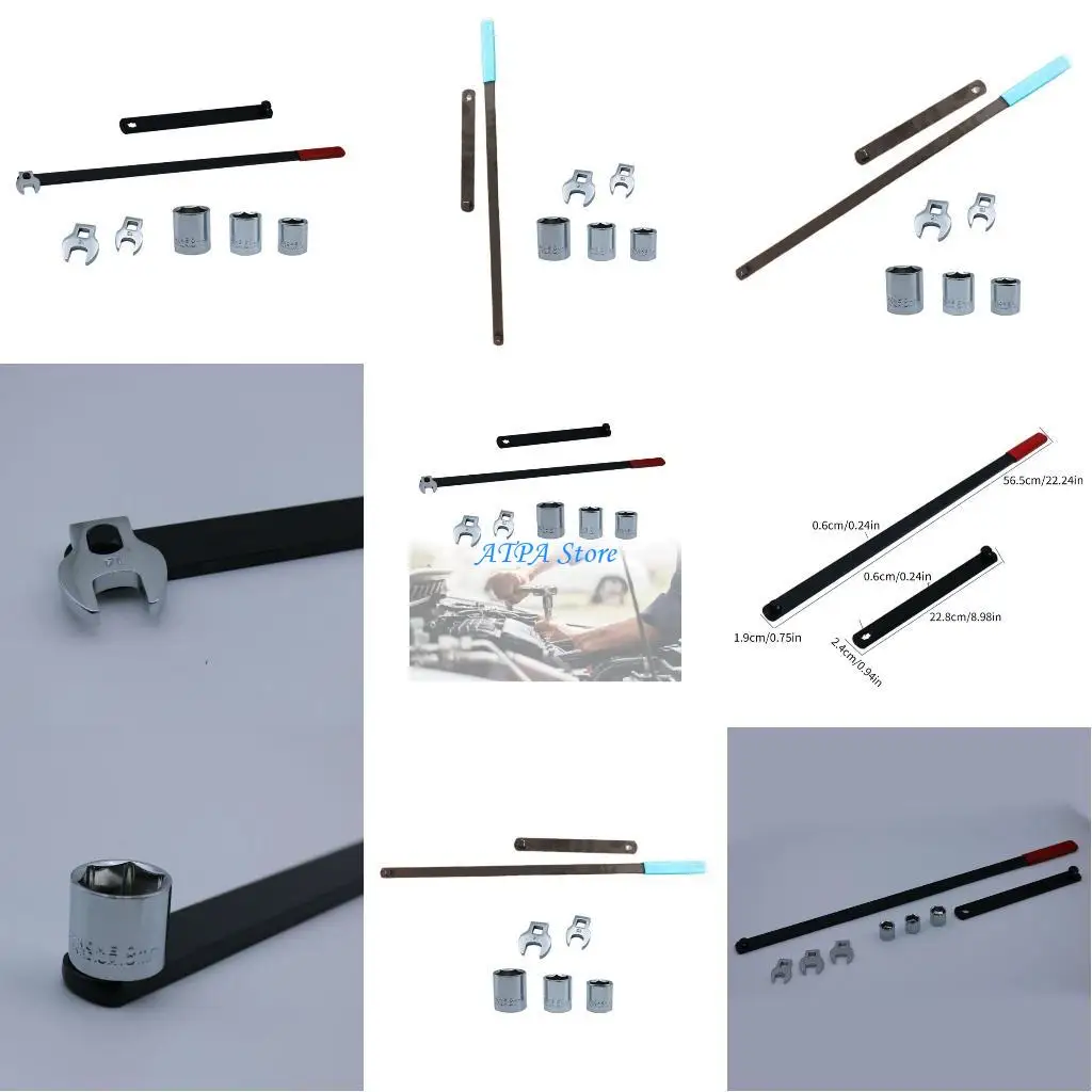 

U13C Belt Tensioner Wrench Tool Idler Pulley Alignment Wrench Adjustable for Car