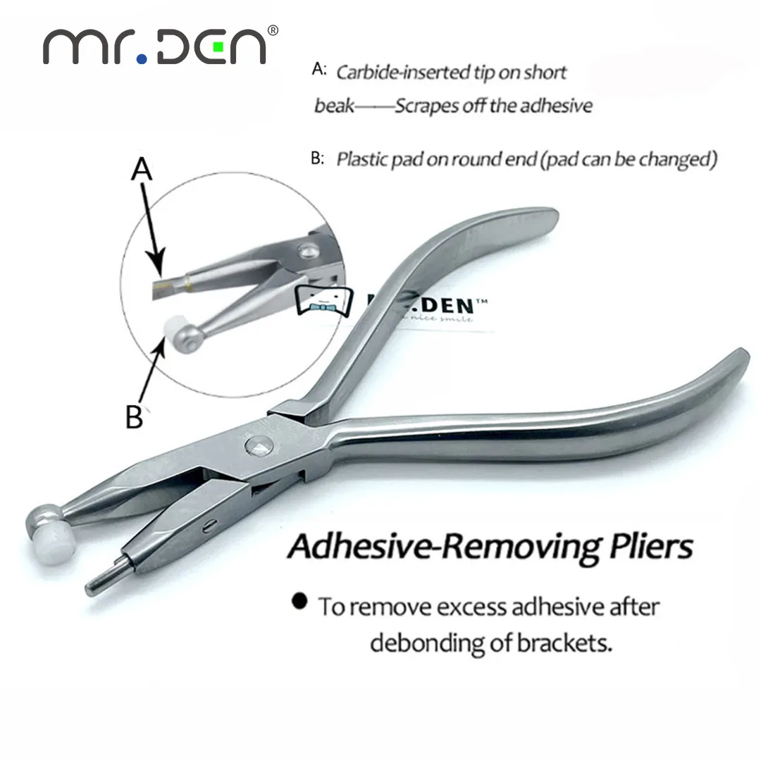 MR DEN Dental Adhesive Removing Pliers Posterior Teeth Forceps Orthodontic Tooth Pulling Dentistry Professional Instruments