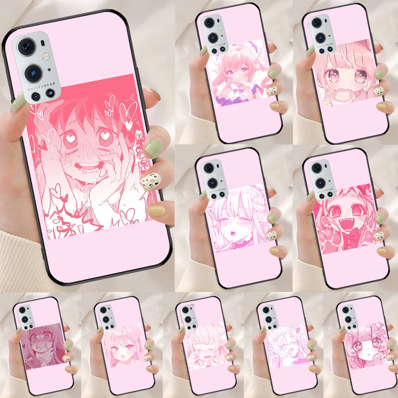 Pink Kawaii Anime Loli For Realme 10 11 Pro Plus GT Neo 5 2T C55 C35 C33 C31 C30 C21Y OnePlus Nord 3 CE 2 Lite Case