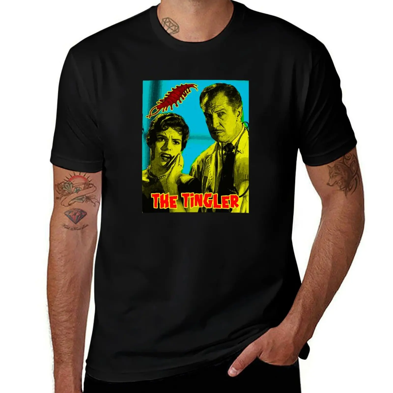 

50s horror movies the tingler T-Shirt man t shirt custom shirt oversized t shirt men