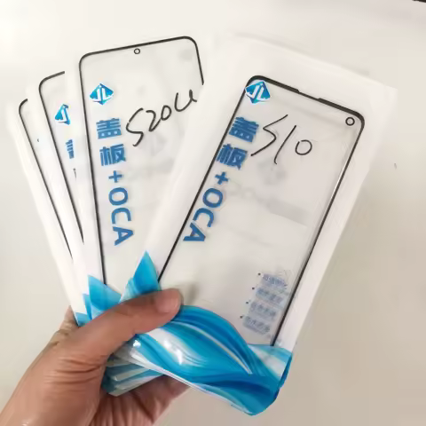 5pcs Front Glass Lens OCA Film For Samsung Galaxy S8 S9 S10 S20 S21 Note 10 20 Ultra LCD Outer Touch Panel Replacement
