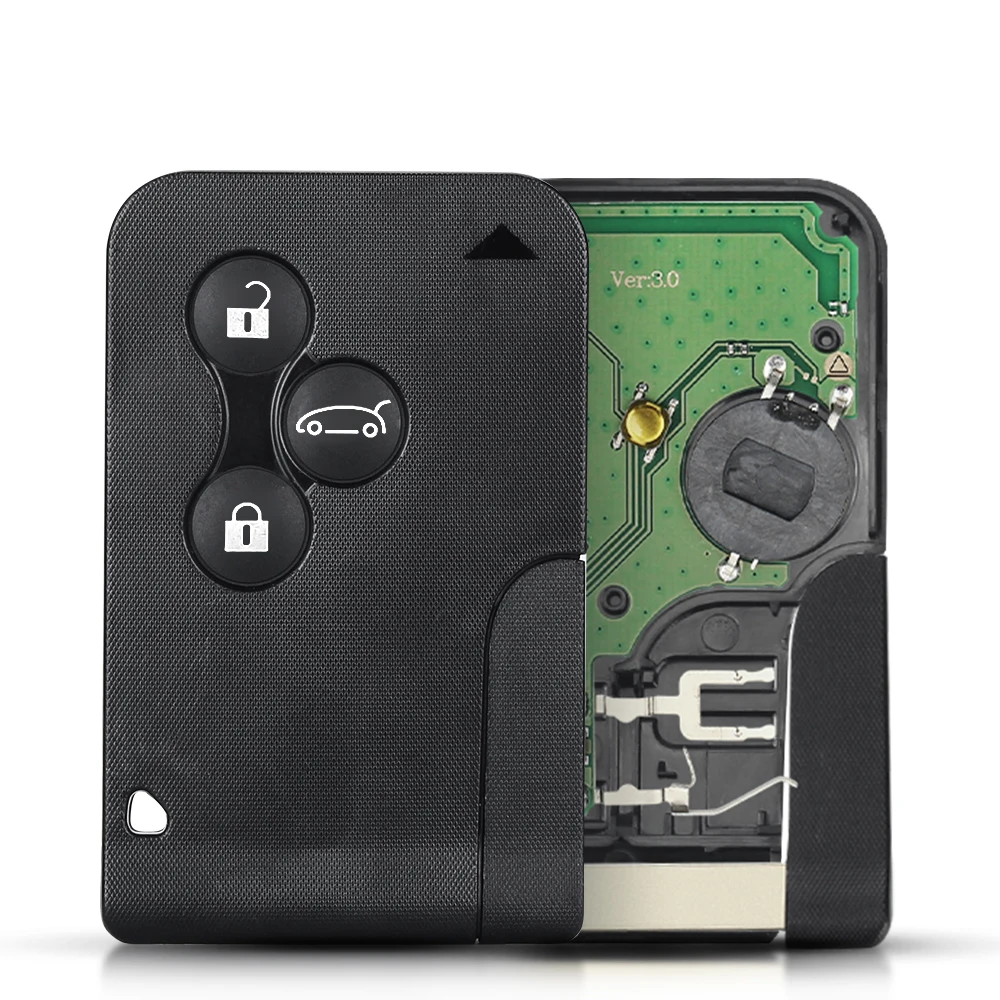 KEYYOU NEUE ID46 PCF7947 Fernbedienung Auto Schlüssel 433 Mhz Für Renault Megane 2 3 Scenic Clio 2003-2008 smart Card Notfall Einfügen Schlüssel – Detail 3