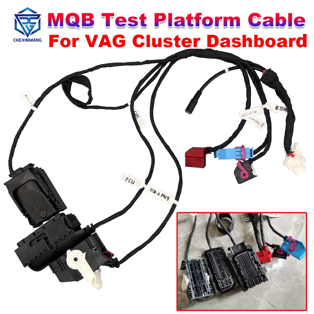 

Для VAG MQB Кабель испытательной платформы с вилками шлюза BCM Для Vag Cluster Кабель приборной панели Работа с Xhorse Iscancar VAG-MM007