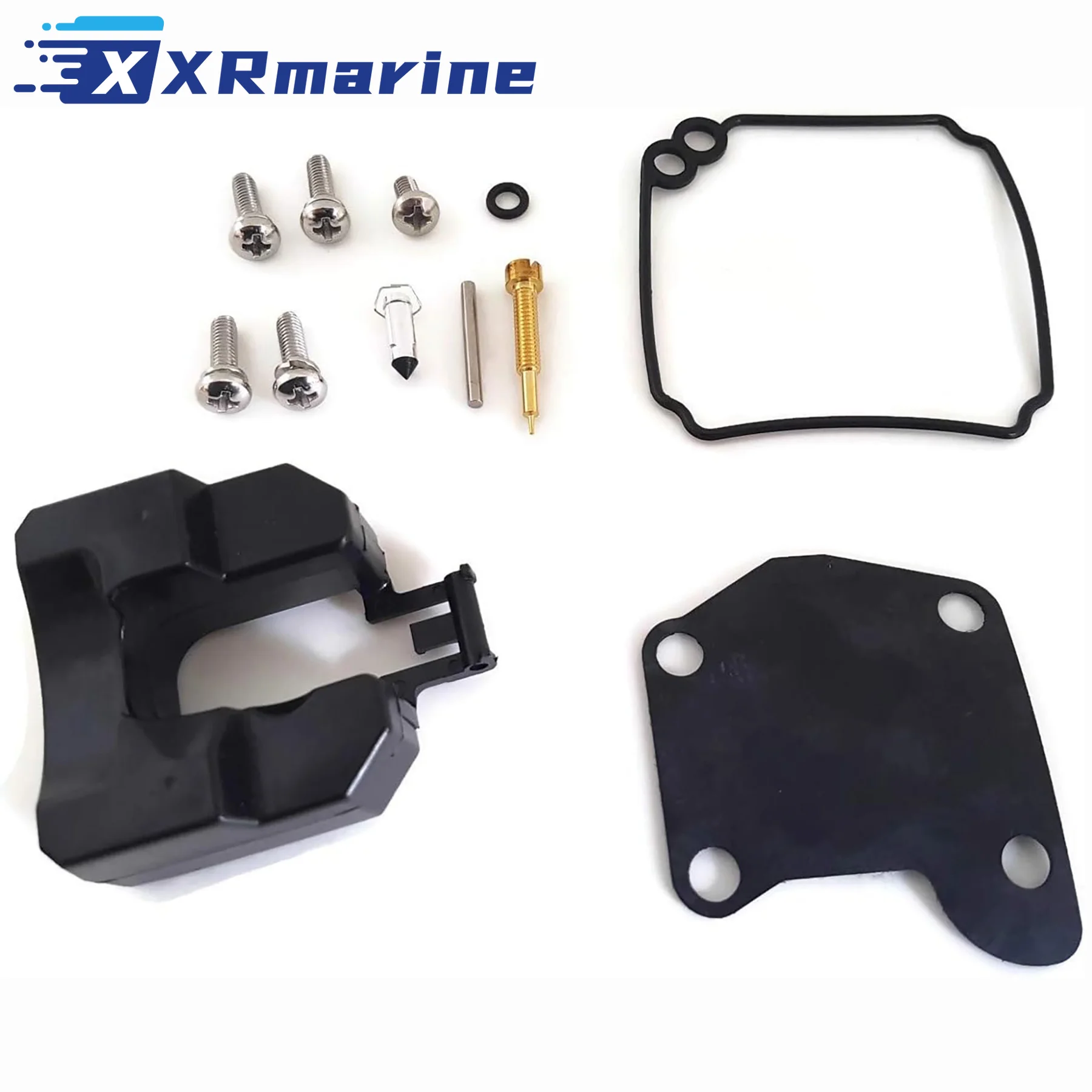 63V-W0093-00 Boat Motor Carburetor Carb Repair Kit Fits Yamaha Outboard 9.9HP 15HP 2-Stroke Engine 63V-W0093-01 18-7058