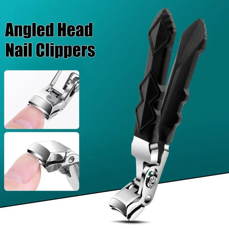 

Angled Head Nail Clippers for Ergonomic Toenail Clipper for Thick Nails Nail Cutter Trimmer Professional Nail Art Manicure Tool