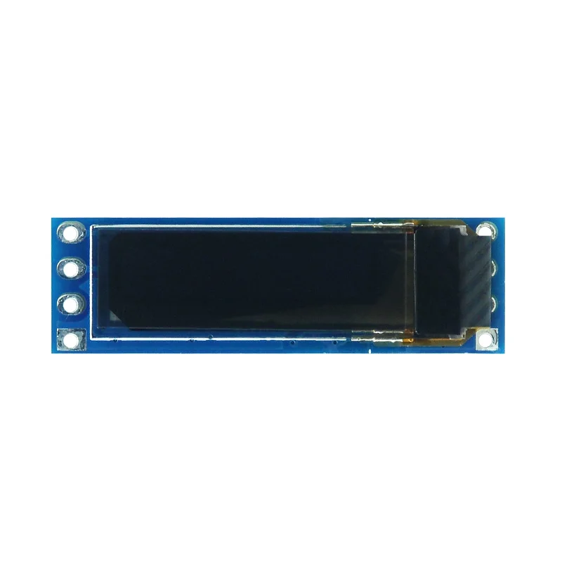 Módulo de exibição OLED de 0,69 polegadas e 0,69 ", driver SSD1315 96x16 tela monocromática branca, interface I2C, módulo de tela LCD pequena de 4 pinos