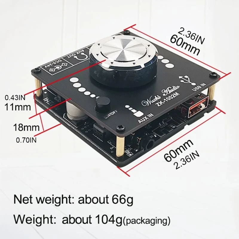 Q5WA Bluetooth-compatible Digital Power Amplifier Board Stereo Amplifier