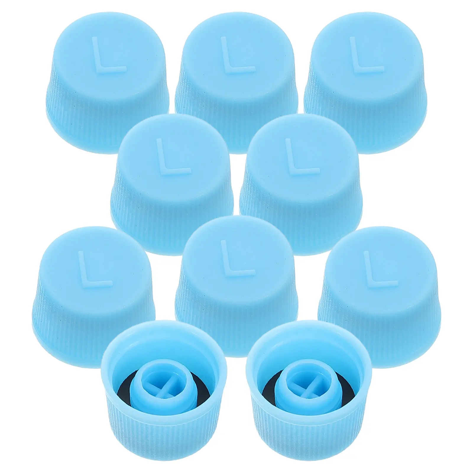 10Pcs Universal Car Air Conditioning Valve Caps Leakproof Refrigerant Port Caps for High Low Pressure Ac Systems Easy Install