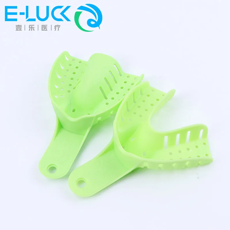 10pcs Dental Impression Trays Plastic Teeth Holders Dentistry Materials Oral Hygiene Clinic Dentist Product Impression Tray