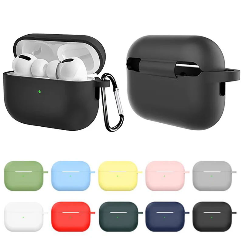 Casing silikon lembut, pelindung penutup untuk Apple AirPods Pro 2nd gen Earphone nirkabel untuk Air Pods Pro casing pelindung