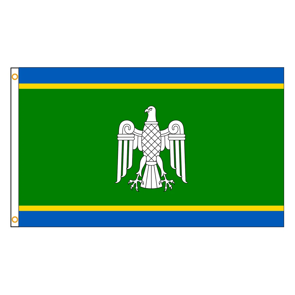 3x5 Ft Chernivtsi Oblast Flag Vivid Color an oblast of Ukraine Flags Polyester with Brass Grommets