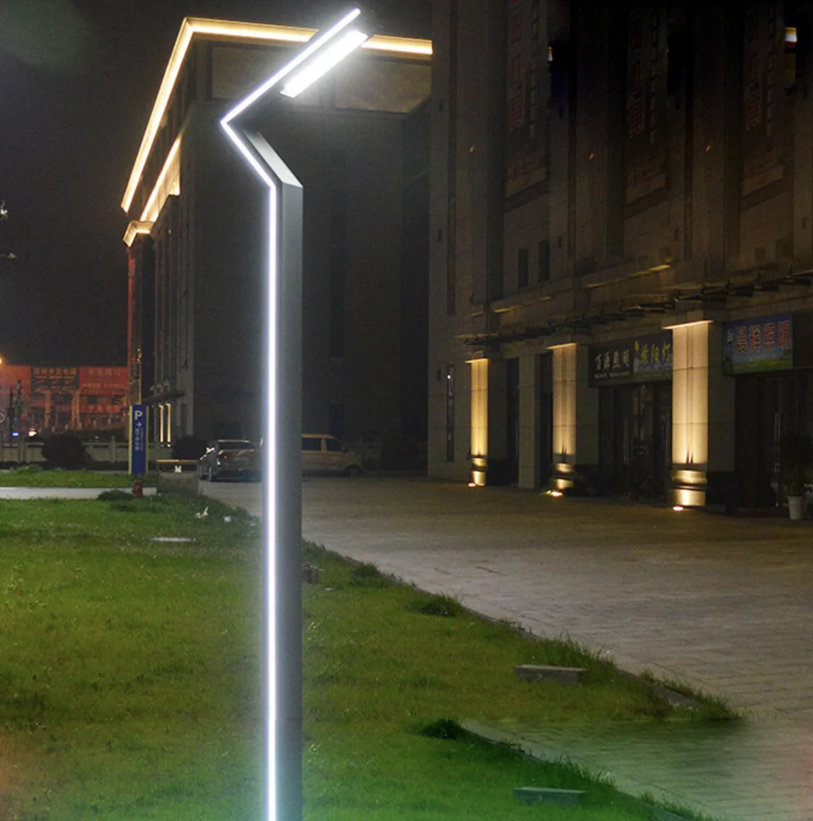 30W Exterior Waterproof LED Garden Light Landscape Post Pole Light Park Lamp Price Garden Lamp Pole