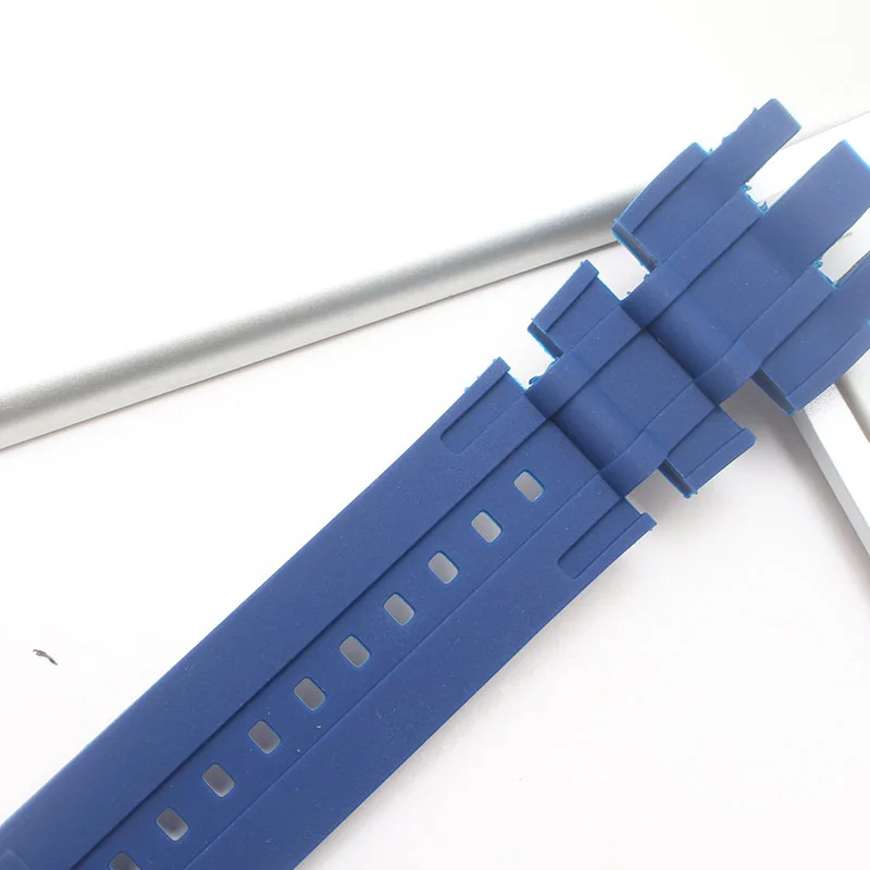 26mm pulseira se encaixa para invicta subaqua & reserva gmt silicone borracha preto masculino pulseiras relógio de substituição cintas