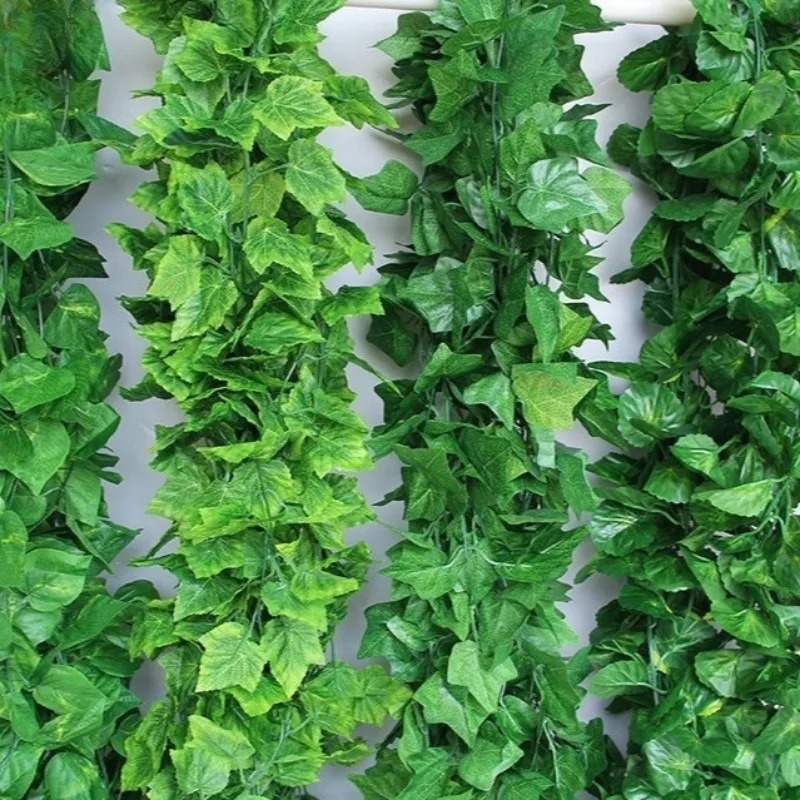 Vine Liana Artificial de 220cm para colgar en la pared, plantas falsas, cadena de hiedra, decoración de hojas para el hogar, jardín al aire libre, decoraciones para fiesta de boda