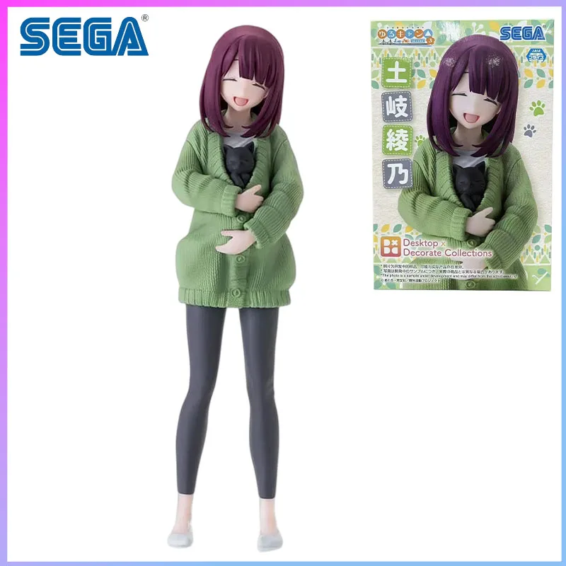 

SEGA В наличии: Коллекционная фигурка Аяно Тоги из аниме «Лэйд-Бэк Кэмп», 3-й сезон, в наличии, оригинальный набор для сборки, Kawaii