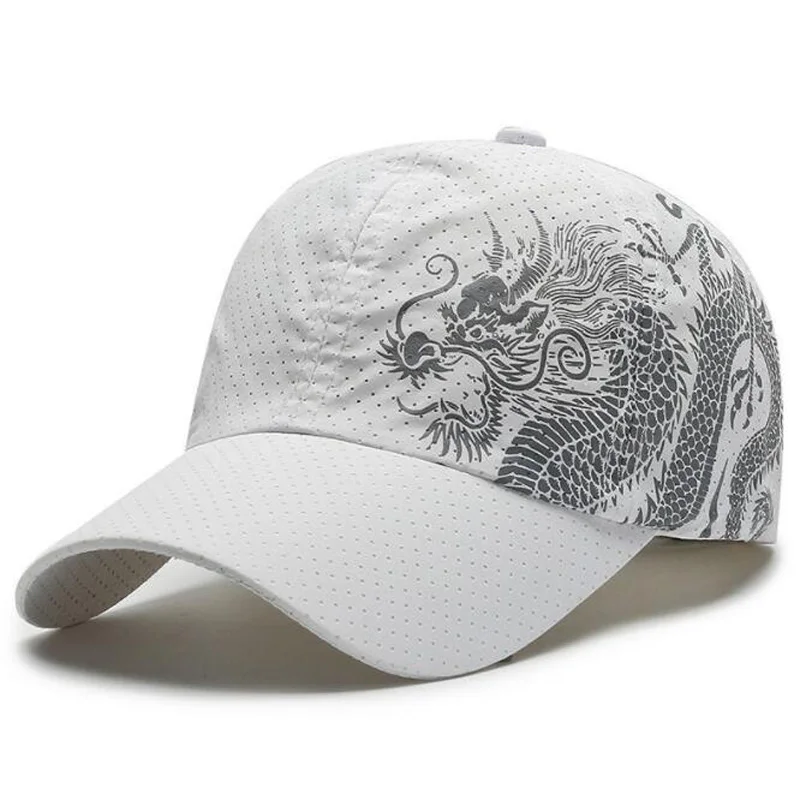 Nowa męska letnia czapka z daszkiem szybkoschnąca czapka Unisex oddychająca sportowo w czystym kolorze czapka typu Snapback czapka bejsbolówka kości