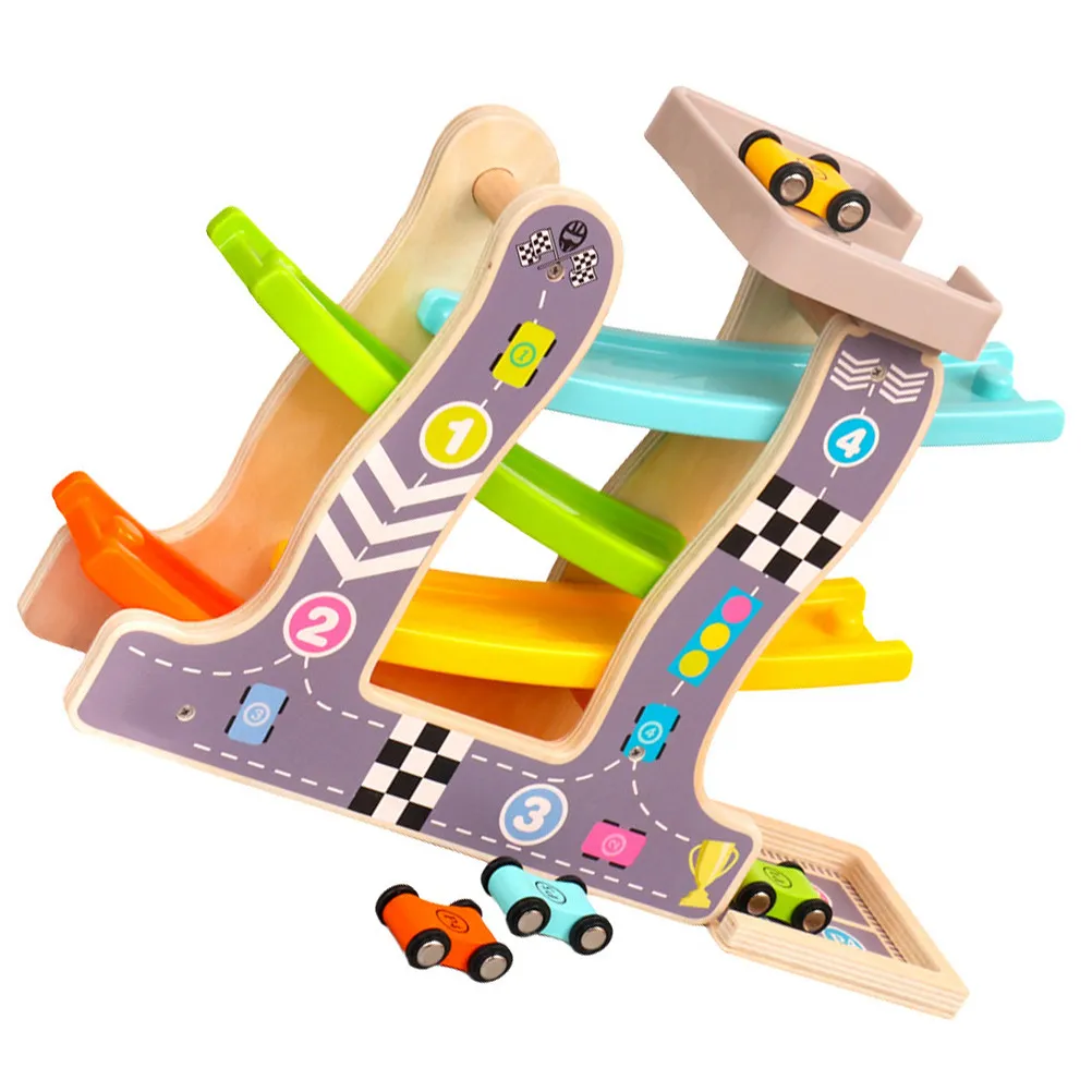 

1Set Track Car Gliding Educational Plaything Kids Early Learning Interactive Parent Child Fun Gift Track Car Gliding Toy