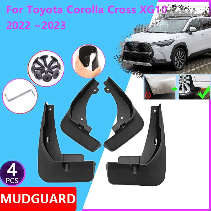 

Auto Mudguards For Toyota Corolla Cross XG10 2022 2023 2024 Mudflap Fender Flare Mud Flaps Guard Splash Fenders Car Accessories