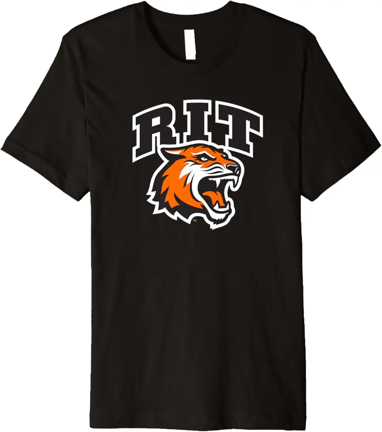 Rochester Institute of Technology RIT Tiger Stacked Logo Premium T-Shirt