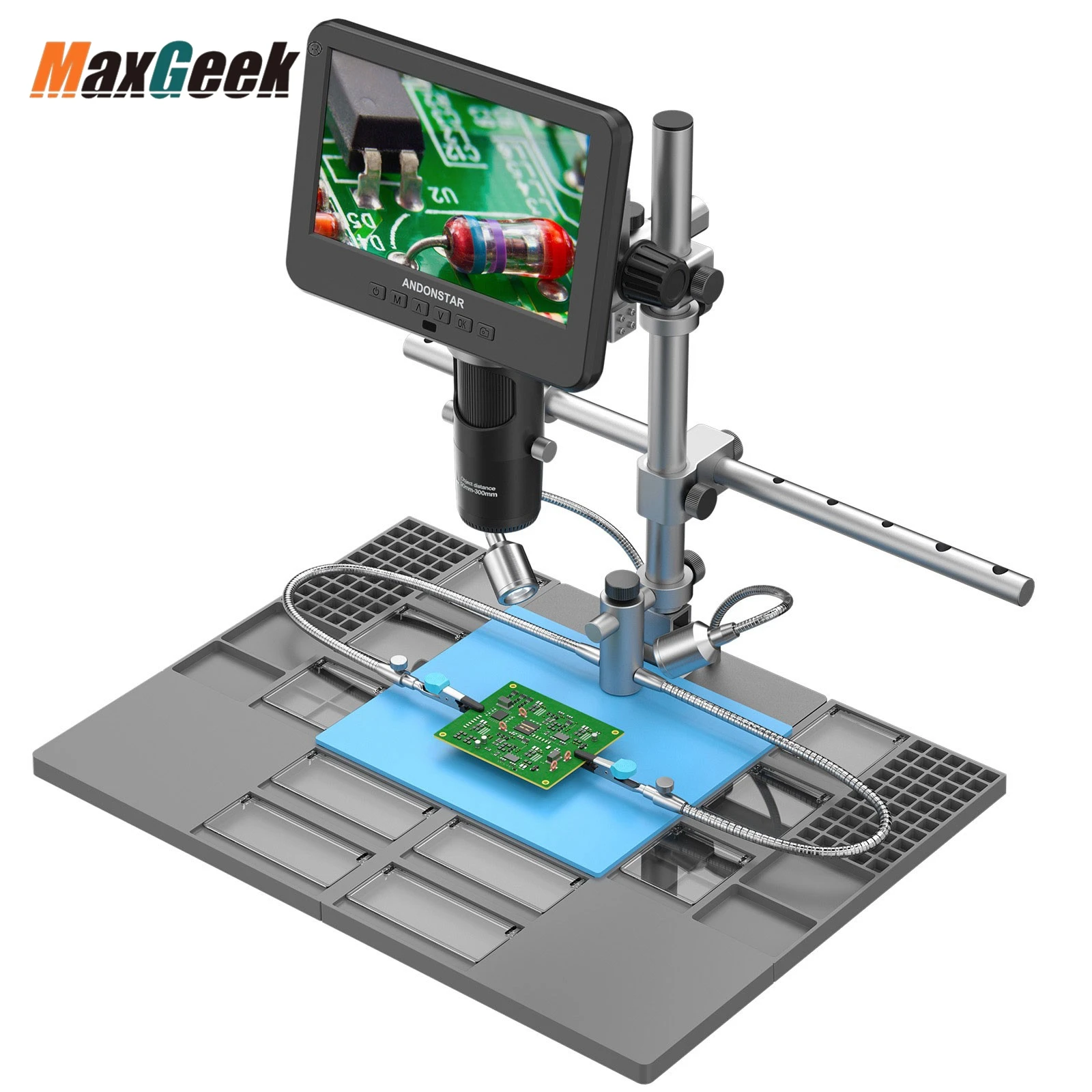 Maxgeek Andonstar AD246SM-Plus HD مجهر رقمي مع شاشة 7 بوصة لإصلاح وصيانة ثنائي الفينيل متعدد الكلور #2