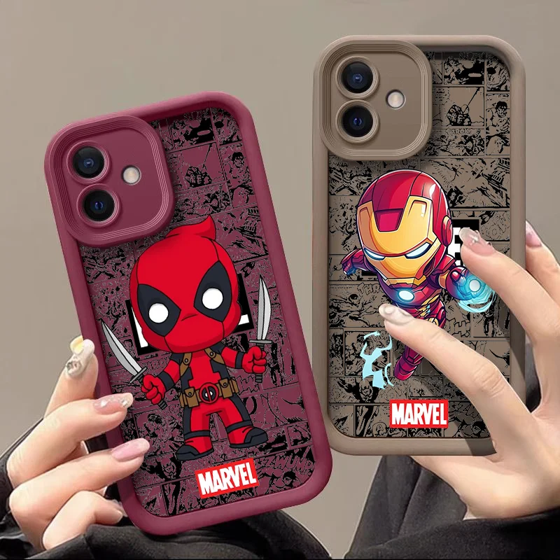 Marvel Venom Deadpool Groot Phone Case for Xiaomi 11 12 13T 14T Plus Lite Poco M6 Redmi Note 14C 13C 10 12 9 Pro Lite Soft Cover