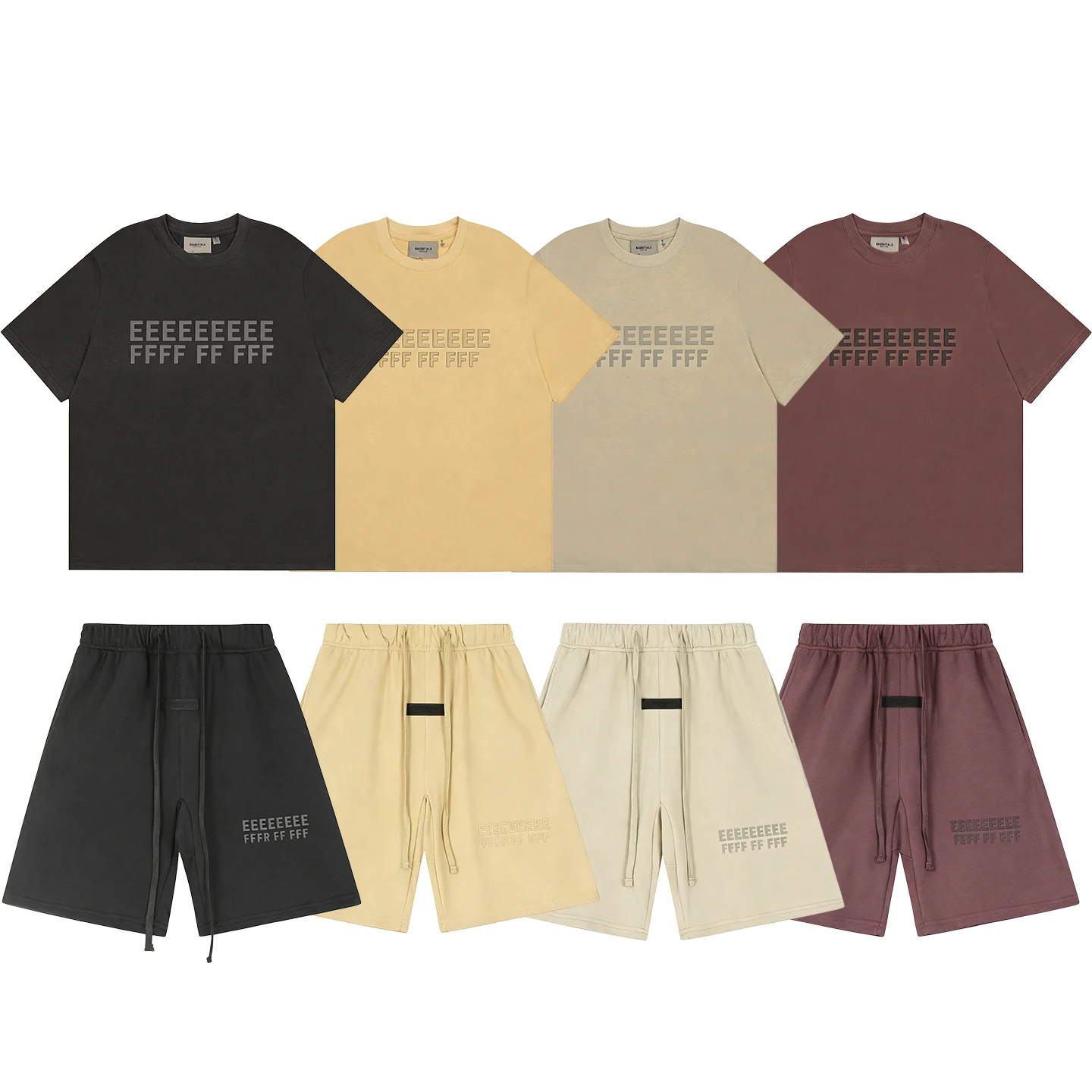 Fear Of God Essential - Classic Brand Double Line Letter Print