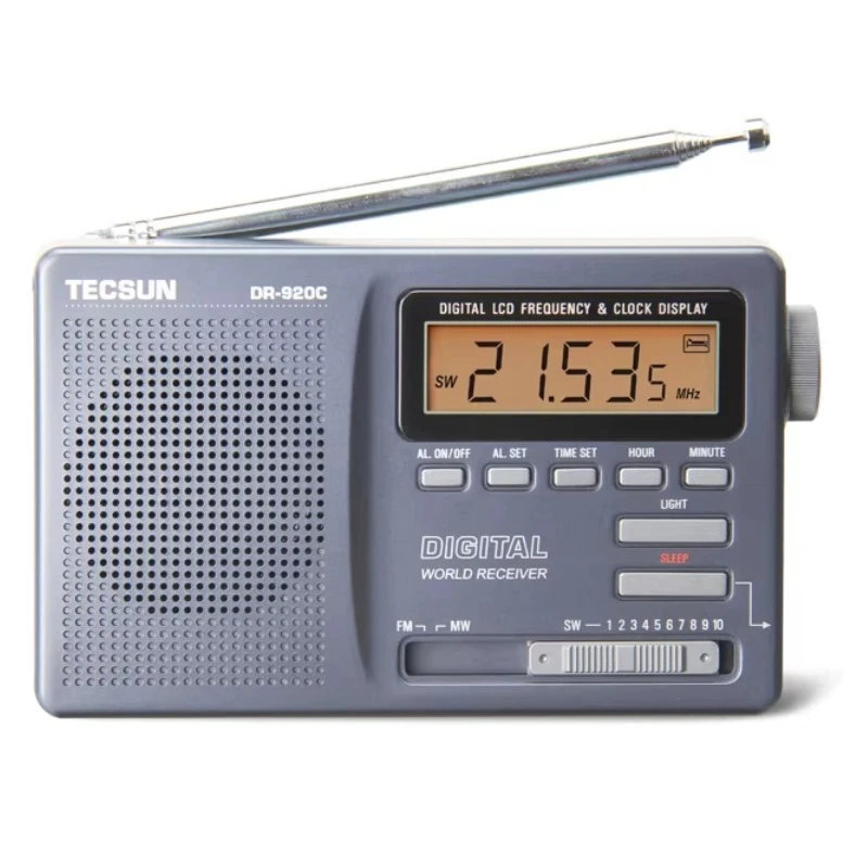 

Радиоприемник DR-920C для студентов, для экзаменов, для использования на кампусе, портативный, многодиапазонный, с цифровым дисплеем и управлением часами