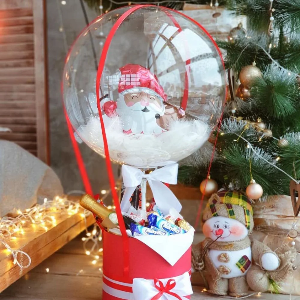 10pcs 8/10/18/20/24/36 inch Transparent Balloon Bobo Clear Ballons Christmas Wedding Birthday Party Decorations Helium Baloons