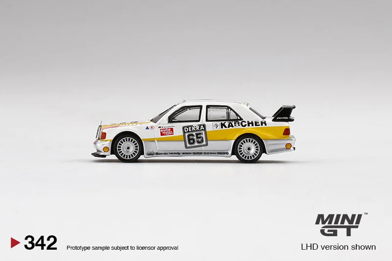 TSM MINI GT #342 1:64 Benz  190E EVO2 II 65 AMG 2.5-16 Die-cast alloy car model collection display gifts