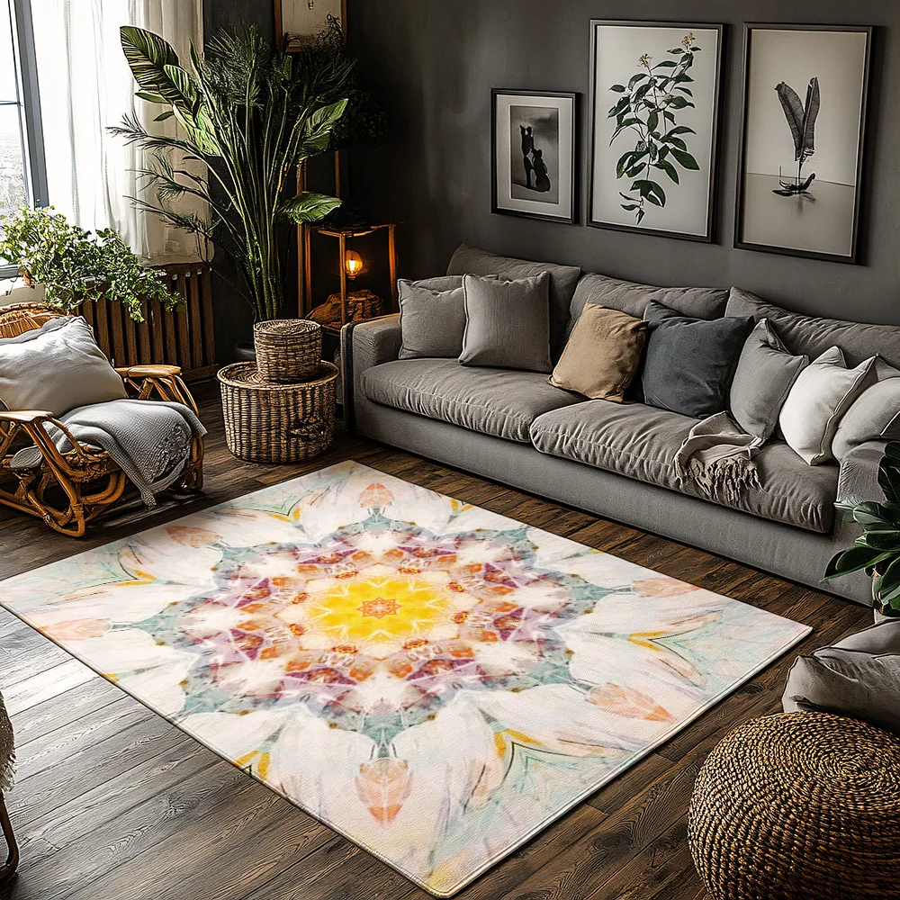 

Уютный ковер для гостиной, моющийся нескользящий ковер, современный абстрактный узор, домашний декор, напольные коврики, ковер для спальни, мягкие плюшевые коврики