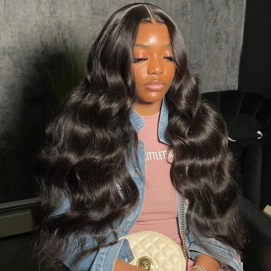 30 32 Inch Body Wave Human Hair Wigs Transparent Loose Wave Lace Front Wig 13x6 HD Lace Frontal Wig  Brazilian Human Hair Wig